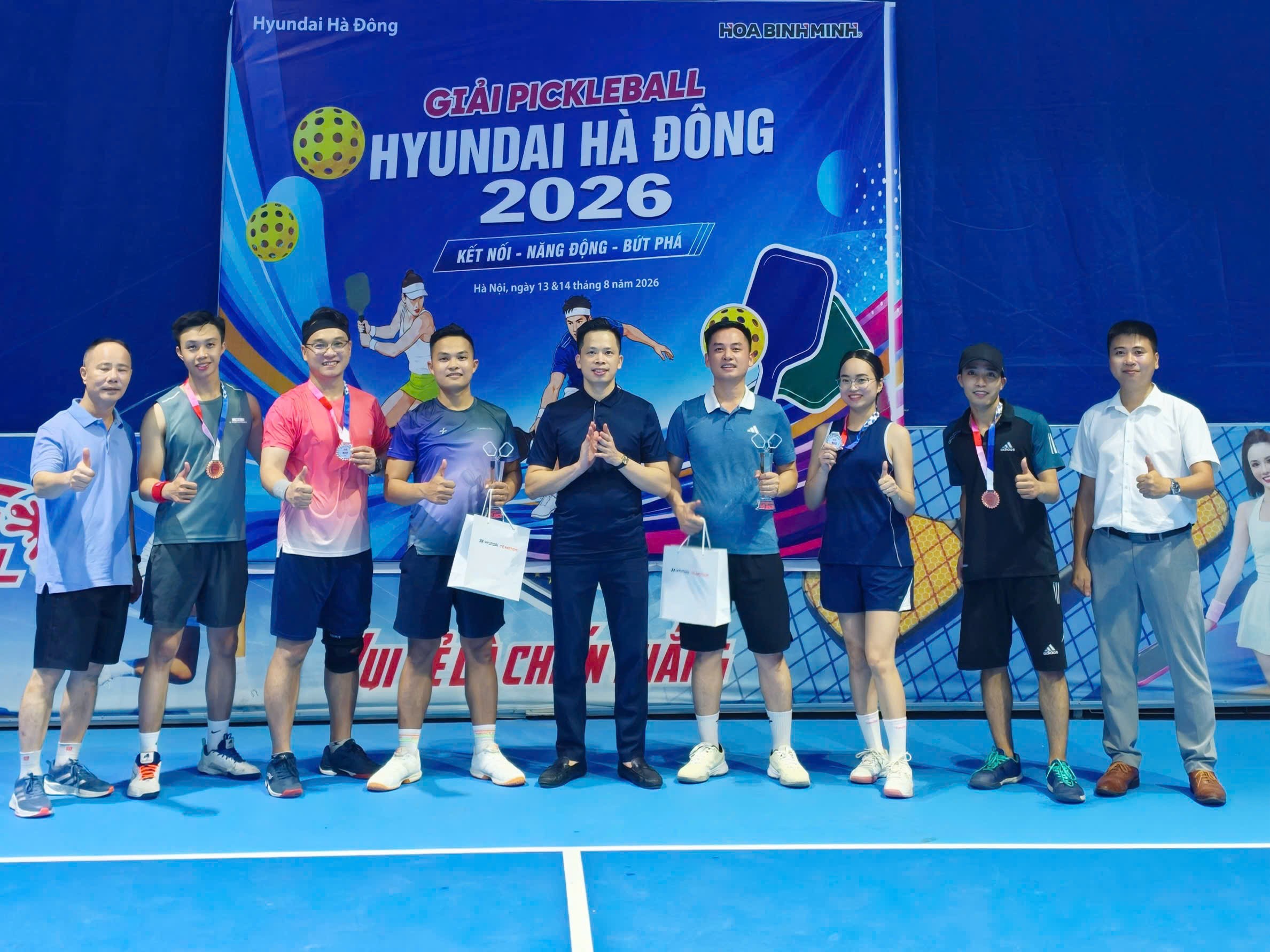 GIẢI PICKLEBALL HYUNDAI H&Agrave; Đ&Ocirc;NG LẦN THỨ I &ndash; S&Acirc;N CHƠI THỂ THAO, GẮN KẾT ĐỒNG ĐỘI